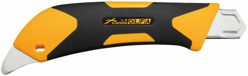 OLFA L-5 X-Design 18 mm segmentinis peilis, tvirtas, ergonomiškas
