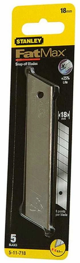 Stanley FatMax 18 mm nulaužiami peiliukai 5vnt. 0-11-718