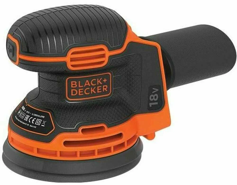 Black & Decker Juodas & Decker Ekscentrinis šlifuoklis Juodas & Decker BDCROS18N-XJ; 18 V (be akumuliatoriaus ir pakrovėjo)
