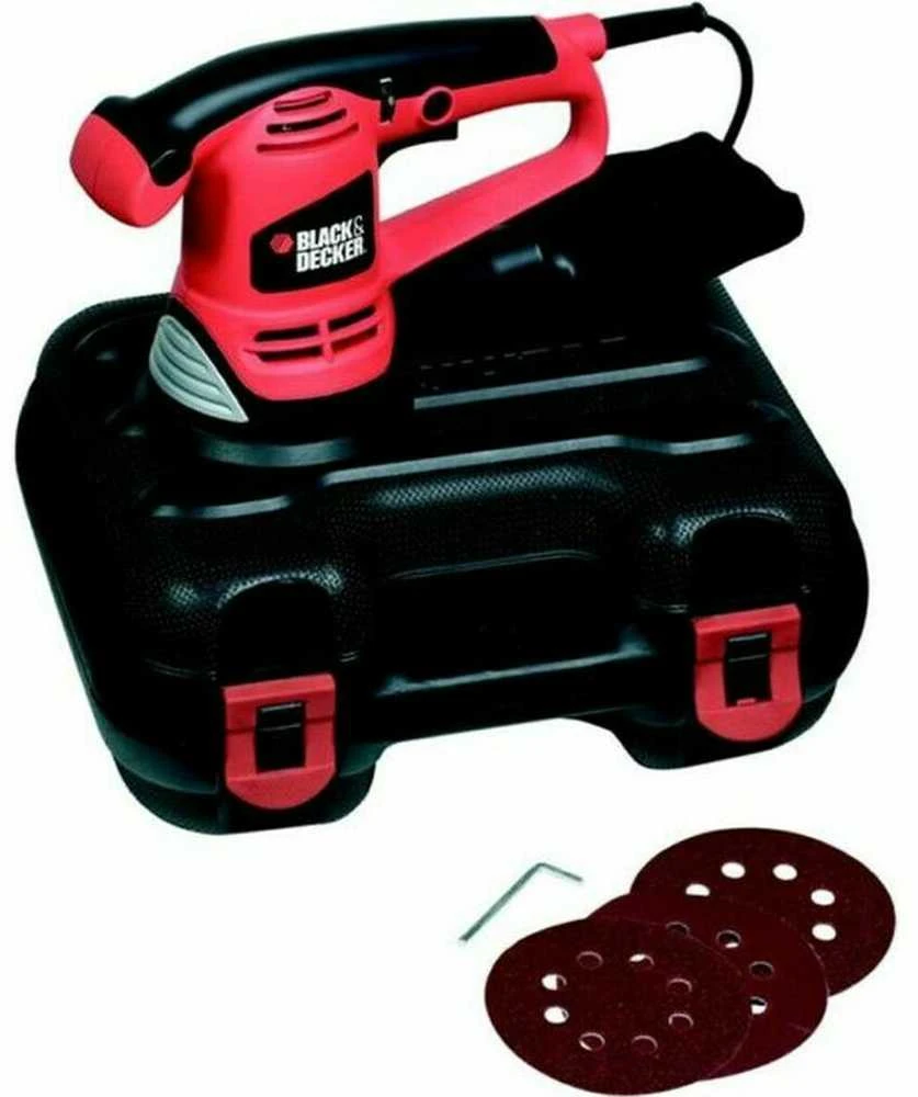 Black & Decker Juodas + DECKER ekscentrinis šlifuoklis 125mm 480W KA191EK