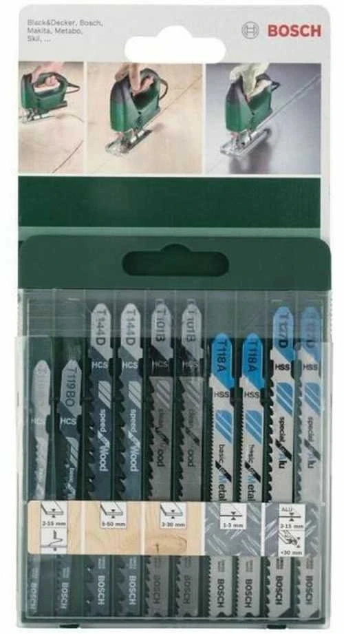Pjūklelių komplektas Bosch 2609256746; 10 vnt.