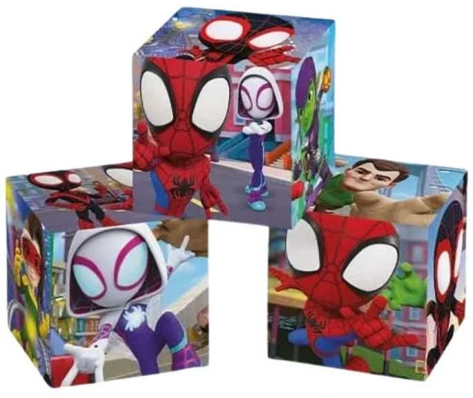 Dėlionė Clementoni CLE Cubi klocki 6 Spidey_Jo nuostabūs draugai 40661