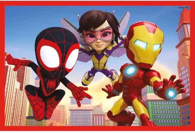 Dėlionė Clementoni CLE Cubi klocki 6 Spidey_Jo nuostabūs draugai 40661