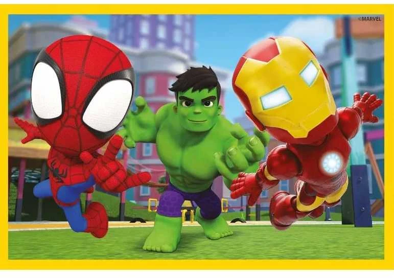 Dėlionė Clementoni CLE Cubi klocki 6 Spidey_Jo nuostabūs draugai 40661