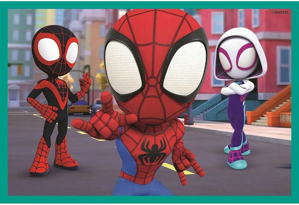 Dėlionė Clementoni CLE Cubi klocki 6 Spidey_Jo nuostabūs draugai 40661