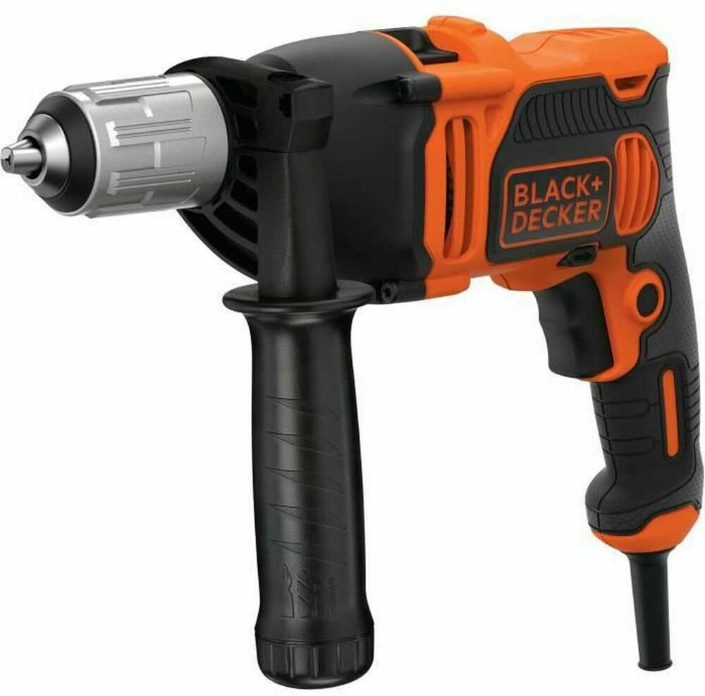 Black & Decker Juodas & Decker Smūginis gręžtuvas BEH850-QS 850W| Rechts-/Linkslauf 13mm SSBF