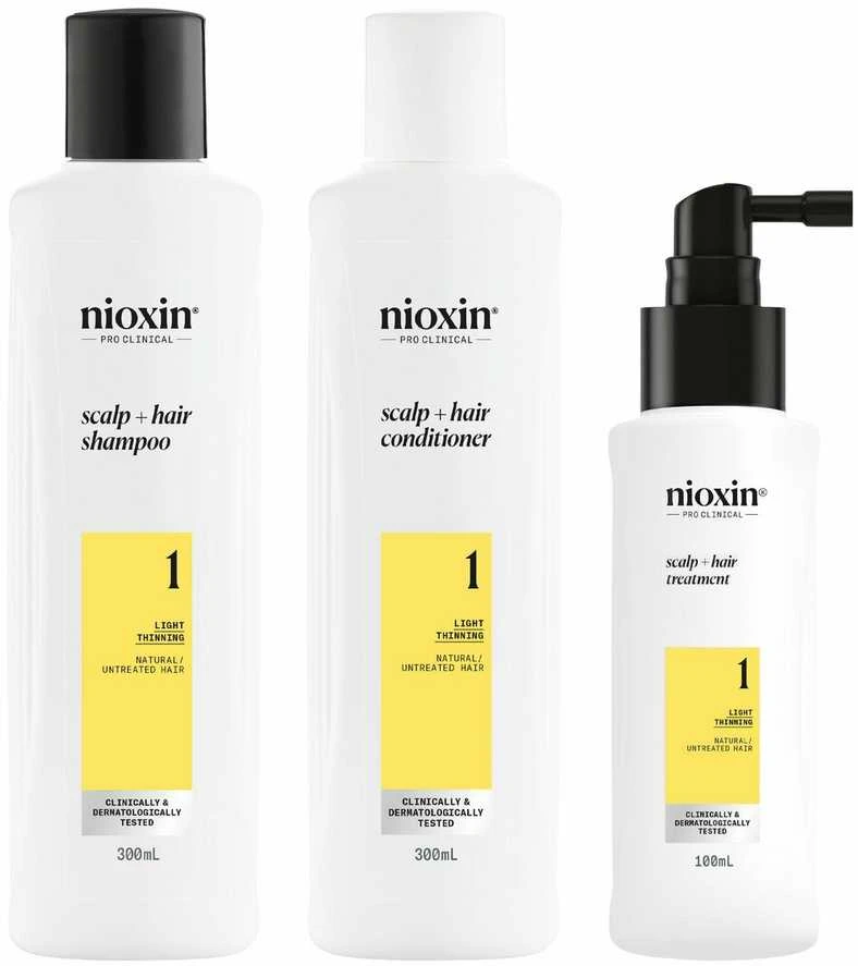 Nioxin Sistema 1 – Kit - Tratamiento Para Cabello Natural Con Debilitamiento Leve 3 U