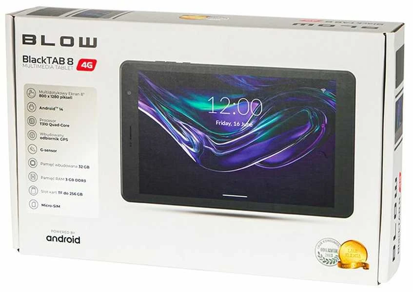 Planšetė BLOW BlackTAB8 3/32GB 4G LTE