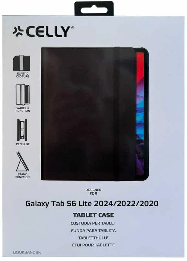 „Celly BOOKBAND“ – „Samsung Galaxy Tab S6 Lite 2024/2022/2020“, dėklas, „Samsung“, „Galaxy Tab S6 Lite 2024“, „Galaxy Tab S6 Lite 2022“, „Galaxy Tab S6 Lite 2020“, 26,4 cm (10,4 colio)