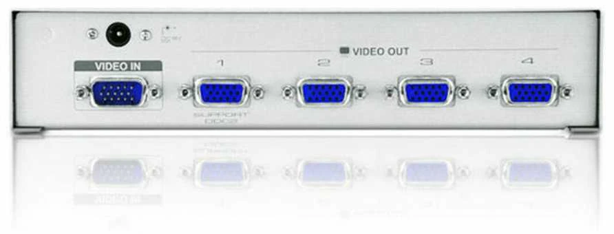 ATEN VS94A 4-Port Video Splitter Video-In 1x HDB-15 Male, Out 4x HDB-15 Female