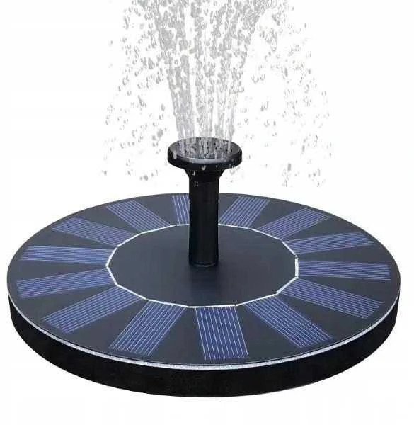 Saulės energija maitinamas plūduriuojantis fontanas su pompa, 16 cm