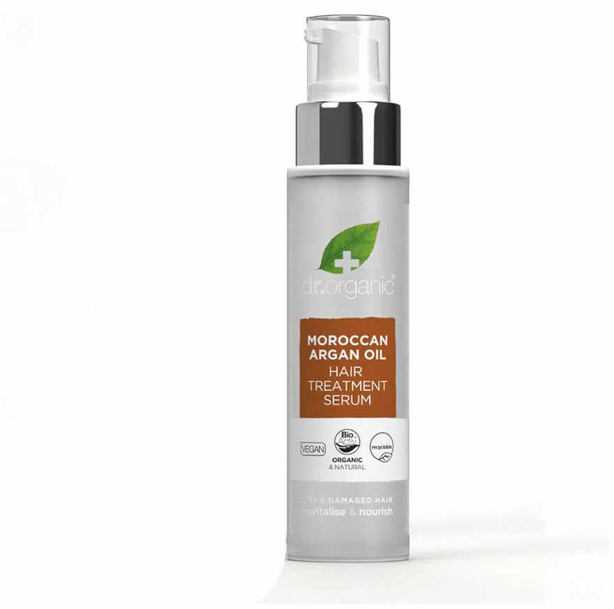 Dr. Organic Maroko argano aliejaus plaukų priežiūros serumas, 100 ml