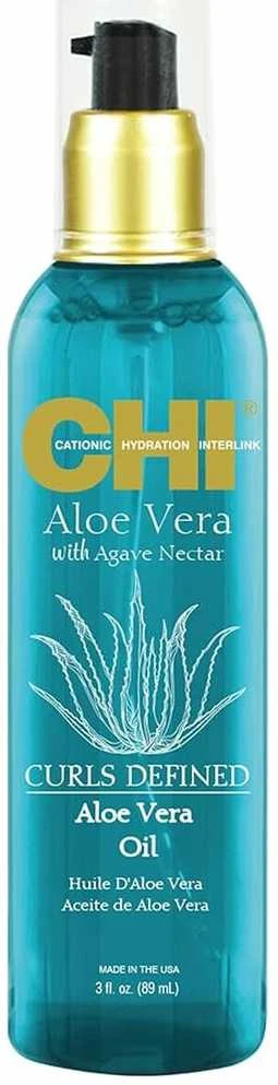 Aliejus garbanotiems plaukams CHI Aloe Vera with Agave Nectar Curls Defined Oil 89ml