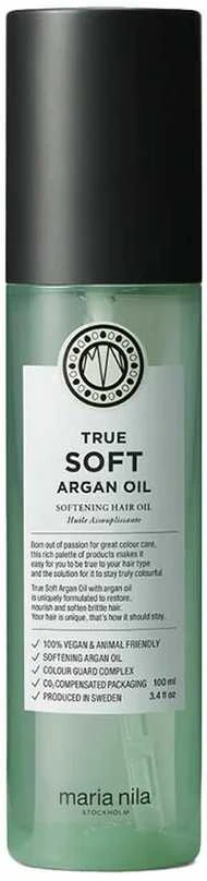 Maria Nila Argano aliejus sausiems ir pažeistiems plaukams "True Soft" ("Argan Oil") 100 ml