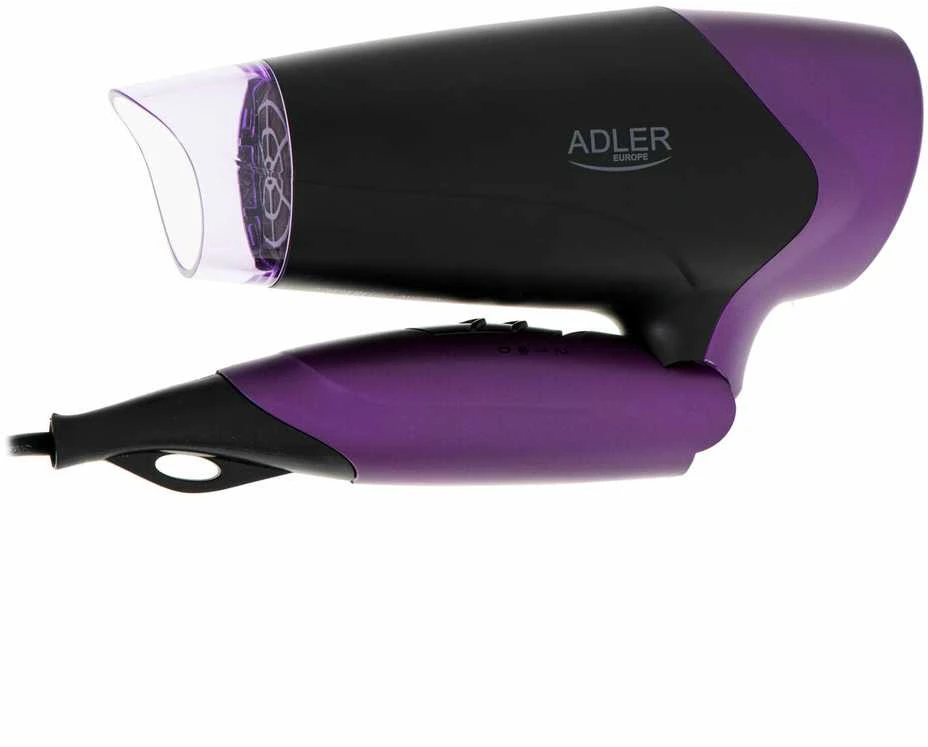 Adler | Plaukų džiovintuvas | AD 2260 | 1600 W | Number of temperature settings 2 | Juodas/Violetinė