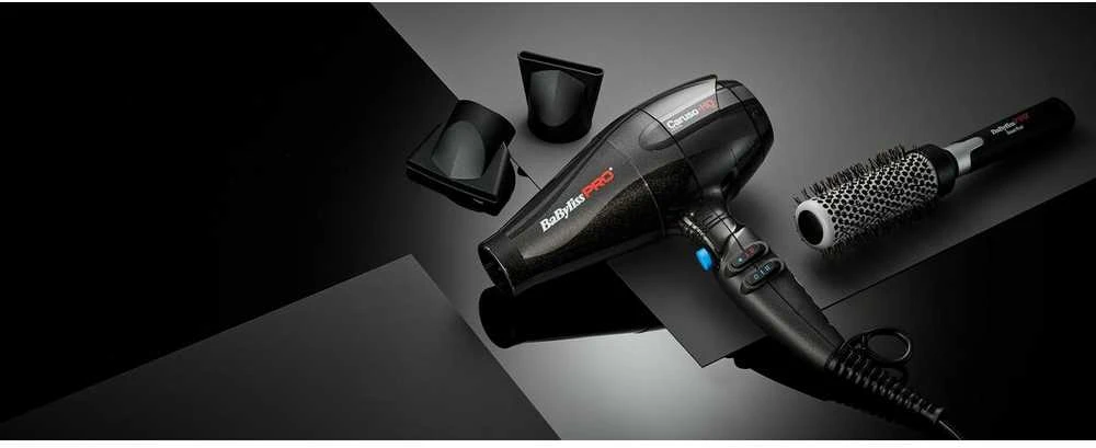 Plaukų džiovintuvas Babyliss Pro Caruso HQ Plaukų džiovintuvas BAB6970IE, su jonų generatoriumi, 2400 W