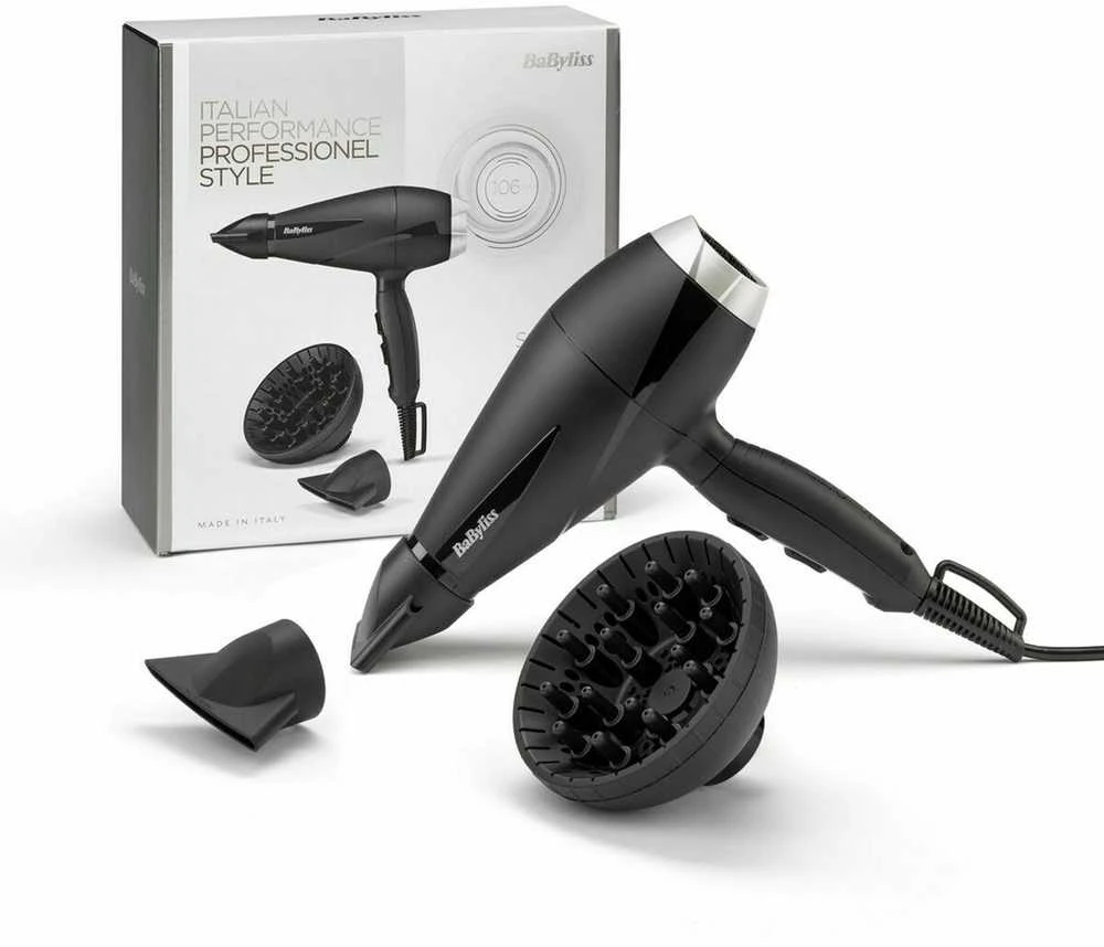 BaByliss 6710DE plaukų džiovintuvas 2100 W Juoda