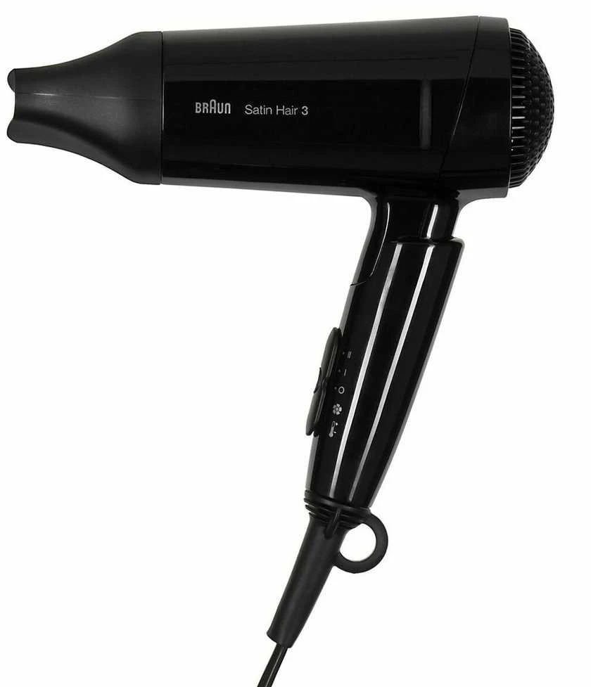 Plaukų Džiovintuvas - Braun Satin Hair 3 Style&Go 1600 W Juodas