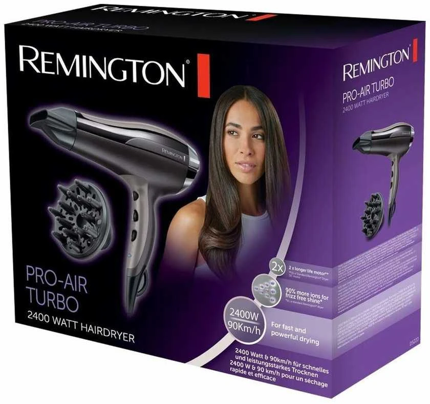 Plaukų džiovintuvas REMINGTON ( 2400 W , Juodas )