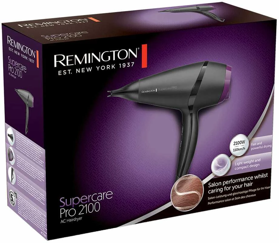 Plaukų džiovintuvas Remington Juoda 2100 W