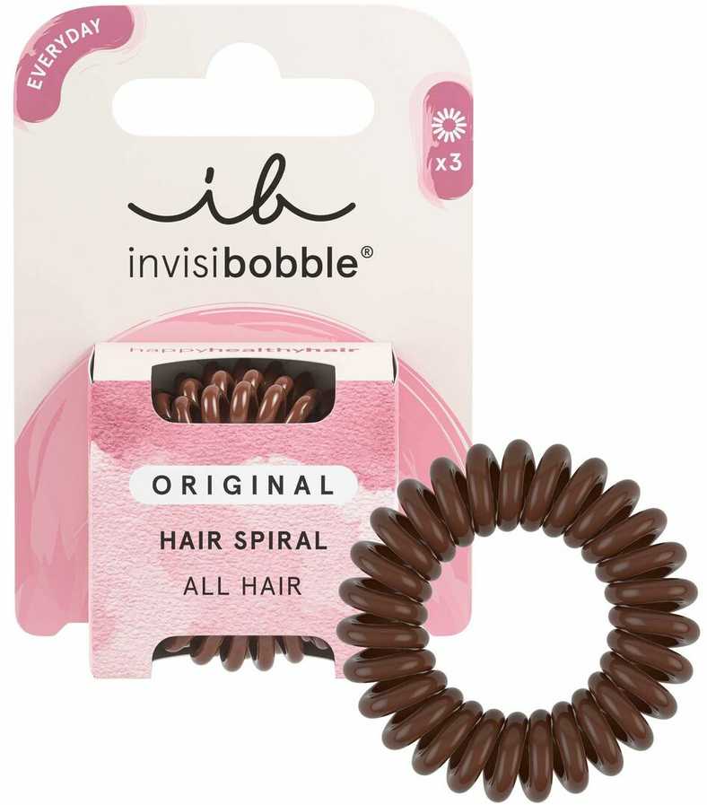 Invisibobble plaukų gumytės Original Pretzel Brown 3 vnt.