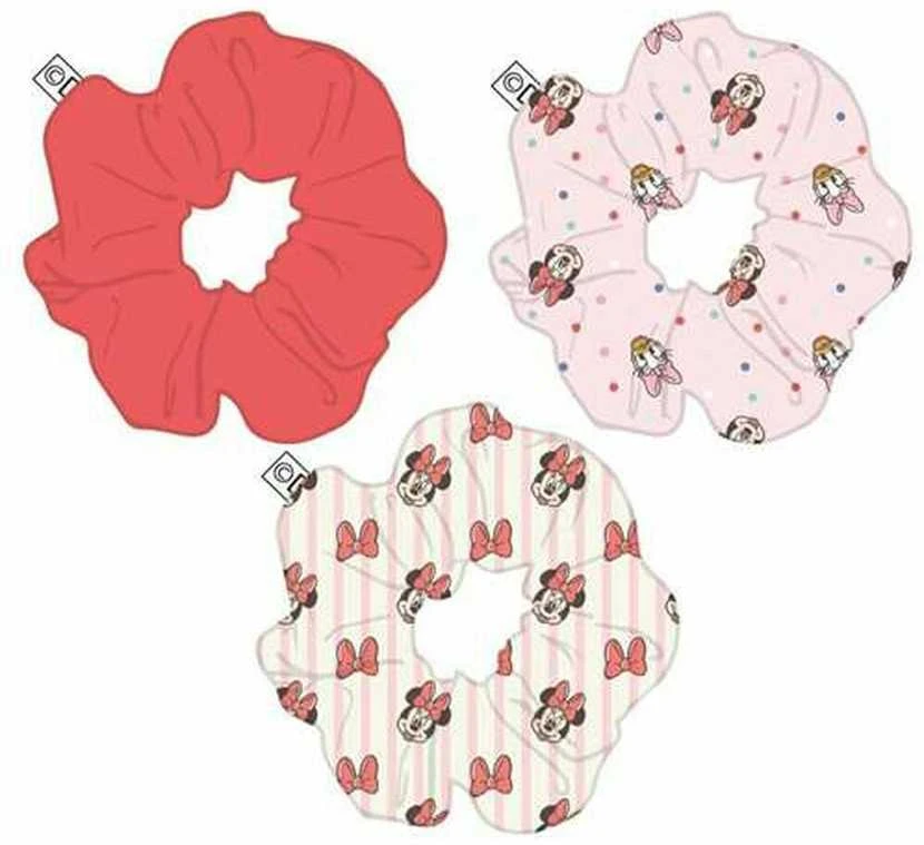 Plaukų gumytės Minnie Mouse Raudona 3 Dalys