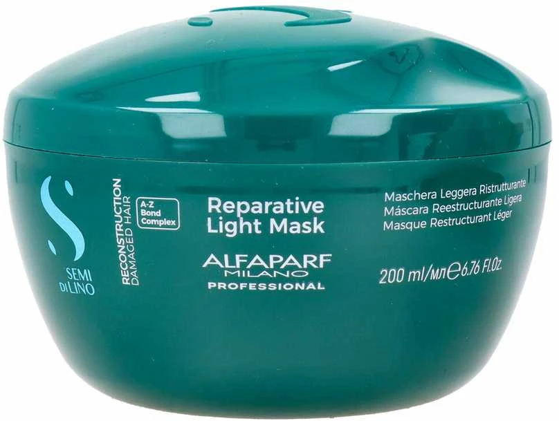 Alfaparf Milano Semi Di Lino Reconstruction Mascarilla Restructurante Ligera, 200 ml