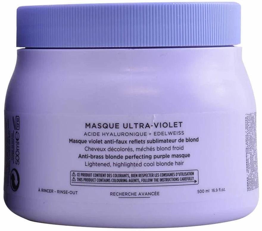 Kaukė su violetiniu pigmentu Kerastase Blond Absulu Masque Ultra-Violet 200ml