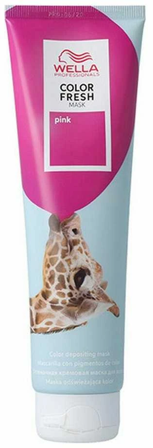 Kaukė suteikianti atspalvį plaukams Wella Color Fresh Mask 150 ml - Rožinė