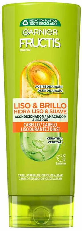 Garnier Fructis Liso y Brillo Acondicionador, 250 ml