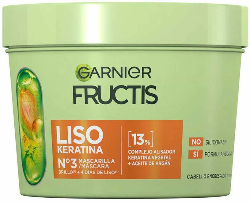 Garnier „Fructis Liso Keratin N3“ švelni kaukė, 370 ml