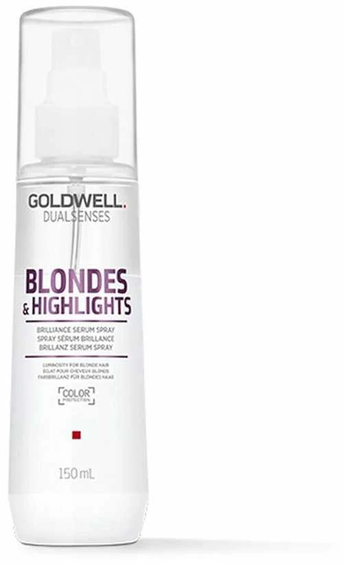 Blizgesio suteikiantis purškiklis Goldwell Blondes&Highlights Brilliance Serum Purškiklis 150ml