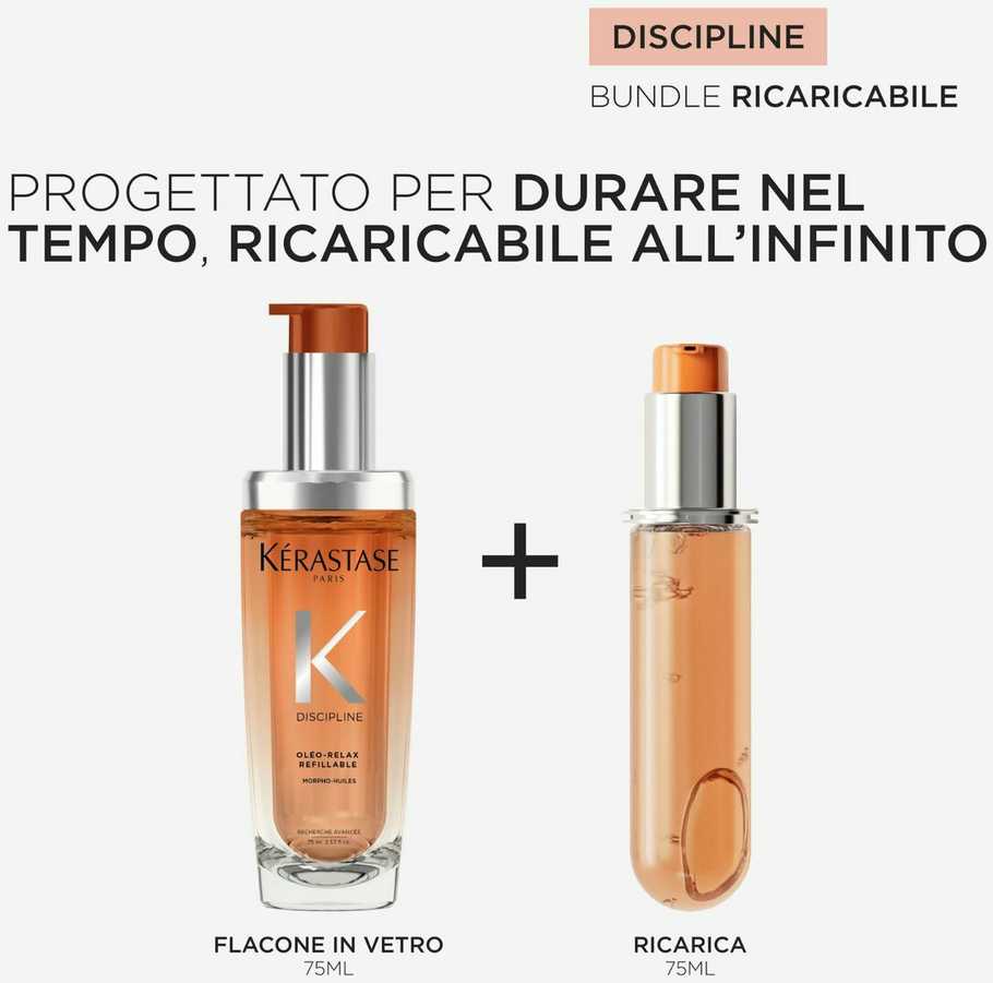 Kérastase Discipline Oléo-Relax Control-in-Motion aliejus plaukams ir serumas, 75 ml