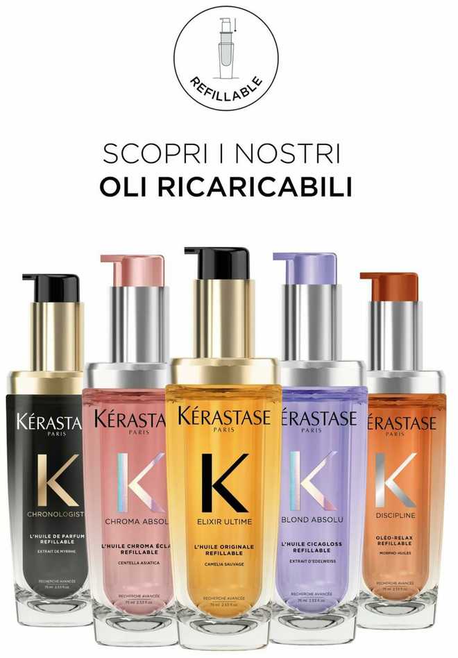Kérastase Discipline Oléo-Relax Control-in-Motion aliejus plaukams ir serumas, 75 ml