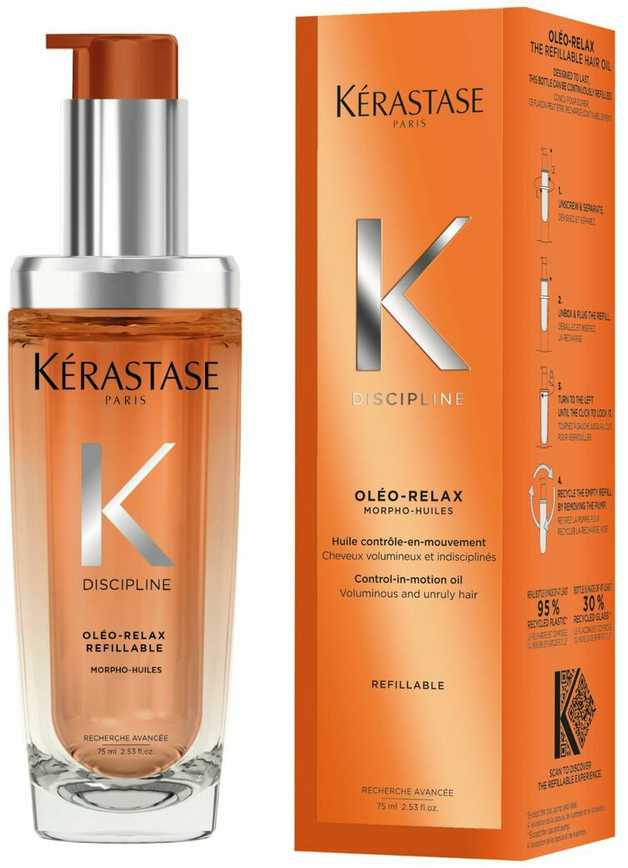 Kérastase Discipline Oléo-Relax Control-in-Motion aliejus plaukams ir serumas, 75 ml