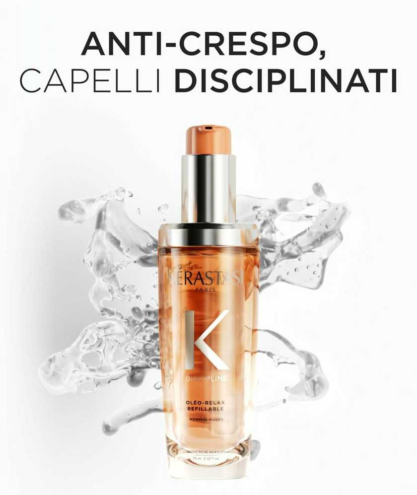 Kérastase Discipline Oléo-Relax Control-in-Motion aliejus plaukams ir serumas, 75 ml