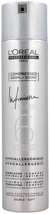 L'Oréal Professionnel Infinium Pure Minkštas plaukų lakas, 300 ml