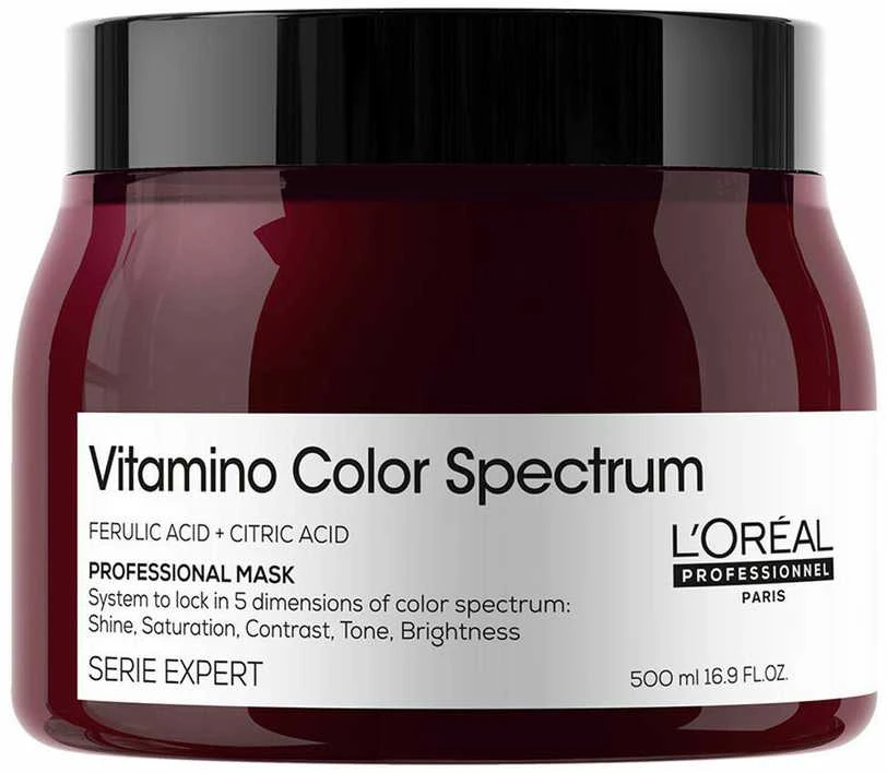 L'Oreal Professionnel Vitamino Color Spectrum Hair Treatment Kreminis Mask For Spalvą išsaugantis, 500 ml