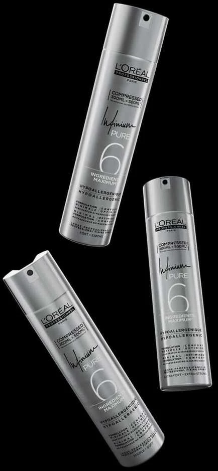 L'Oréal Professionnel Infinium Pure Minkštas plaukų lakas, 300 ml