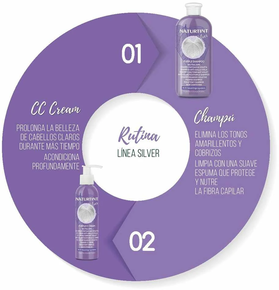 Naturtint Cc Kreminis Sidabrinis Mascarilla Matizadora, 200 ml
