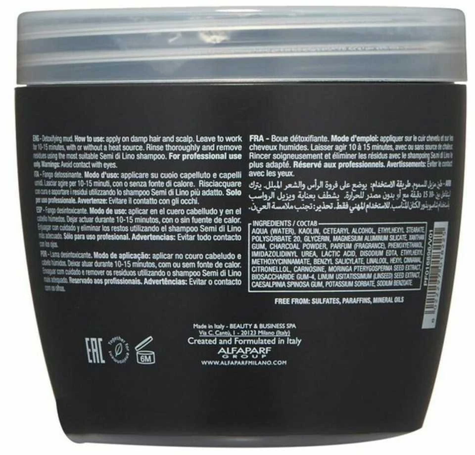 Alfaparf Semi Di Lino detoksikuojantis purvas, 500 ml