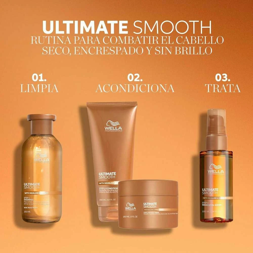 Wella Professionals Ultimate Smooth Mask Maitinanti kaukė su skvalanu ir omega-9, 150 ml