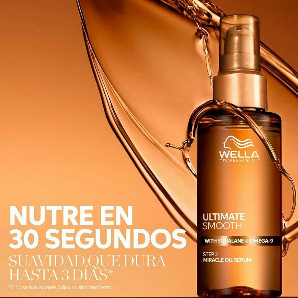 Wella Professionals Ultimate Smooth Miracle Oil Serum Aliejinis serumas skvalanu ir omega-9, 30 ml