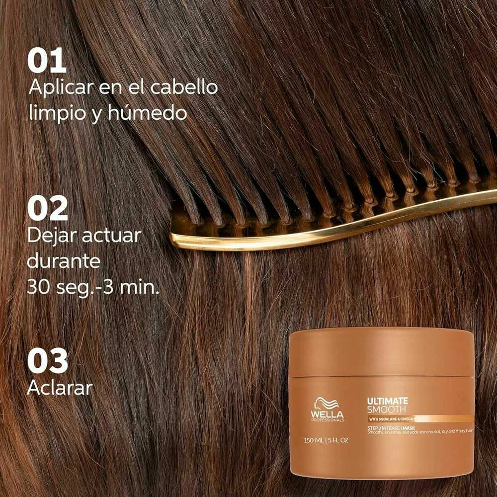 Wella Professionals Ultimate Smooth Mask Maitinanti kaukė su skvalanu ir omega-9, 500 ml
