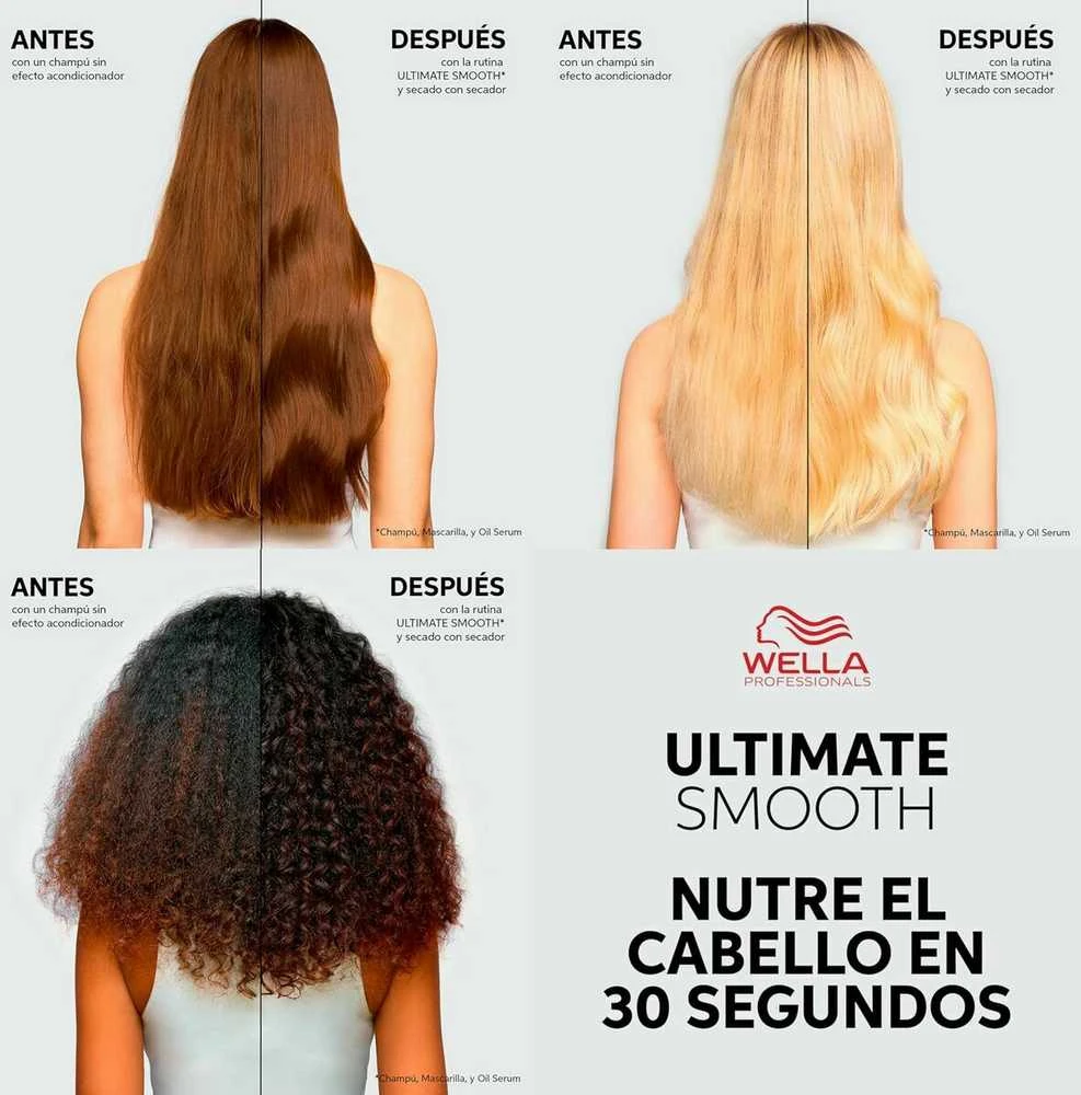 Wella Professionals Ultimate Smooth Mask Maitinanti kaukė su skvalanu ir omega-9, 500 ml