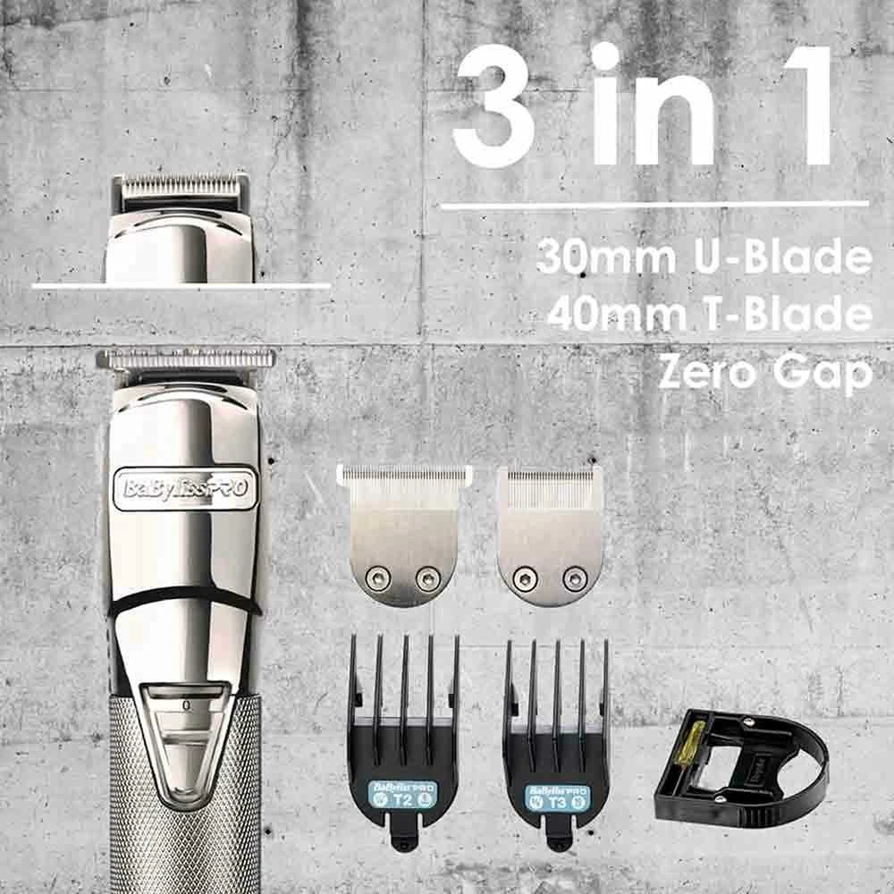 Įkraunama plaukų kirpimo-kantavimo mašinėlė - trimeris BaByliss PRO EDM Technology Metal Trimmer FX7880E