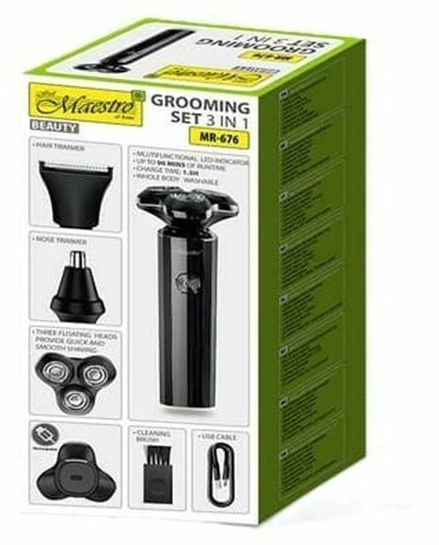 MAESTRO MR-676 3 viename USB skutimosi rinkinys