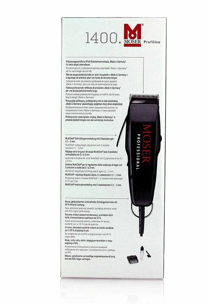 Plaukų kirpimo mašinėlė Moser 1400-0087 Juoda