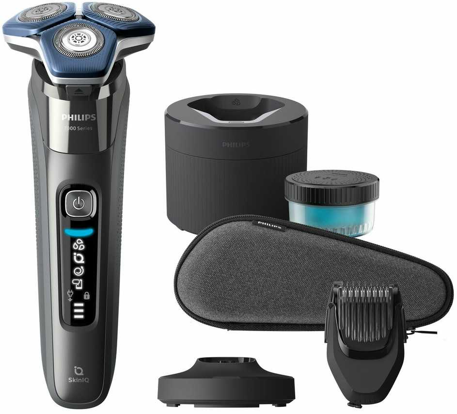 Barzdaskutė PHILIPS 7000 PARTAKONE BLUETOOTH SKINIQ SKINGLIDE + PARRANMUOTOILIJA