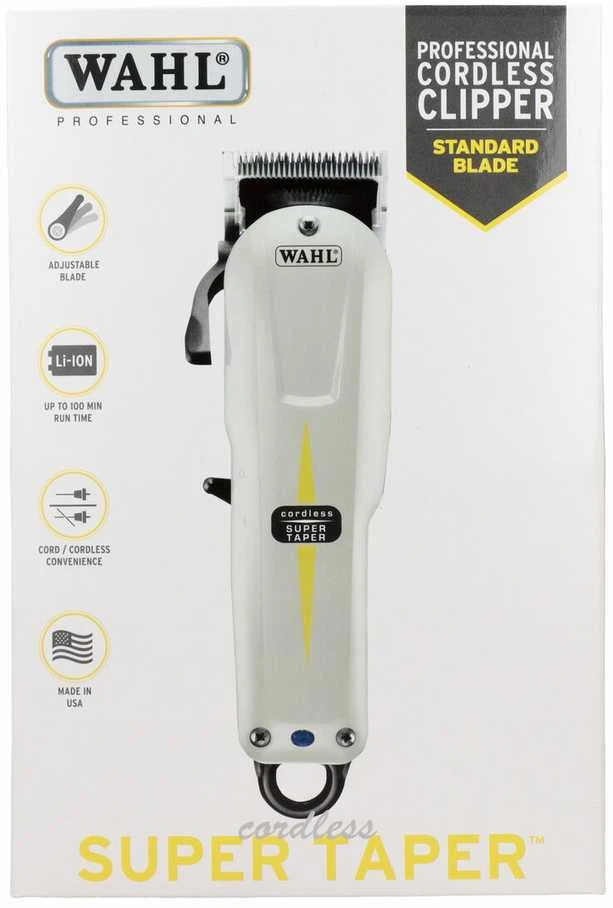 WAHL Cordless Super Taper Juodas, Baltas Lithium-Ion (Li-Ion)